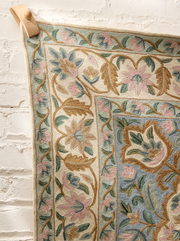 Vintage Floral Needlepoint Tapestry