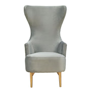 Julia Performance Velvet Wingback Accent Chair by Inspire Me! Home Decor