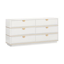 Julieta 62" Acacia Wood 6-Drawer Dresser
