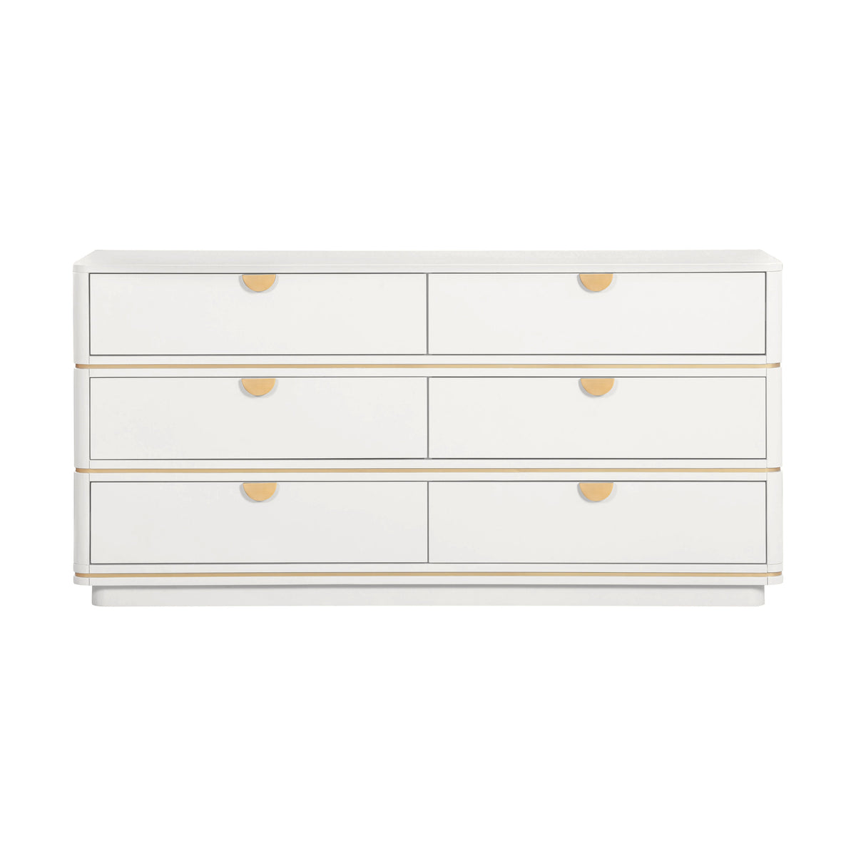 Julieta 62" Acacia Wood 6-Drawer Dresser