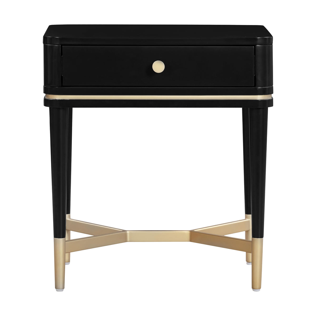 Julieta 19" Acacia Wood Nightstand With Drawer