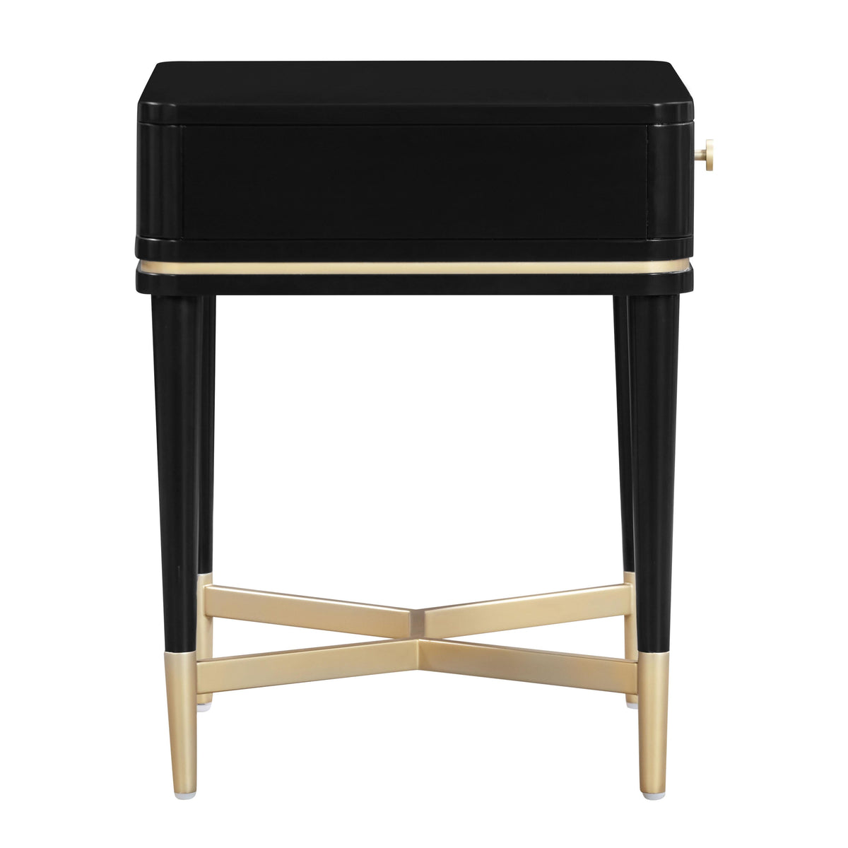 Julieta 19" Acacia Wood Nightstand With Drawer
