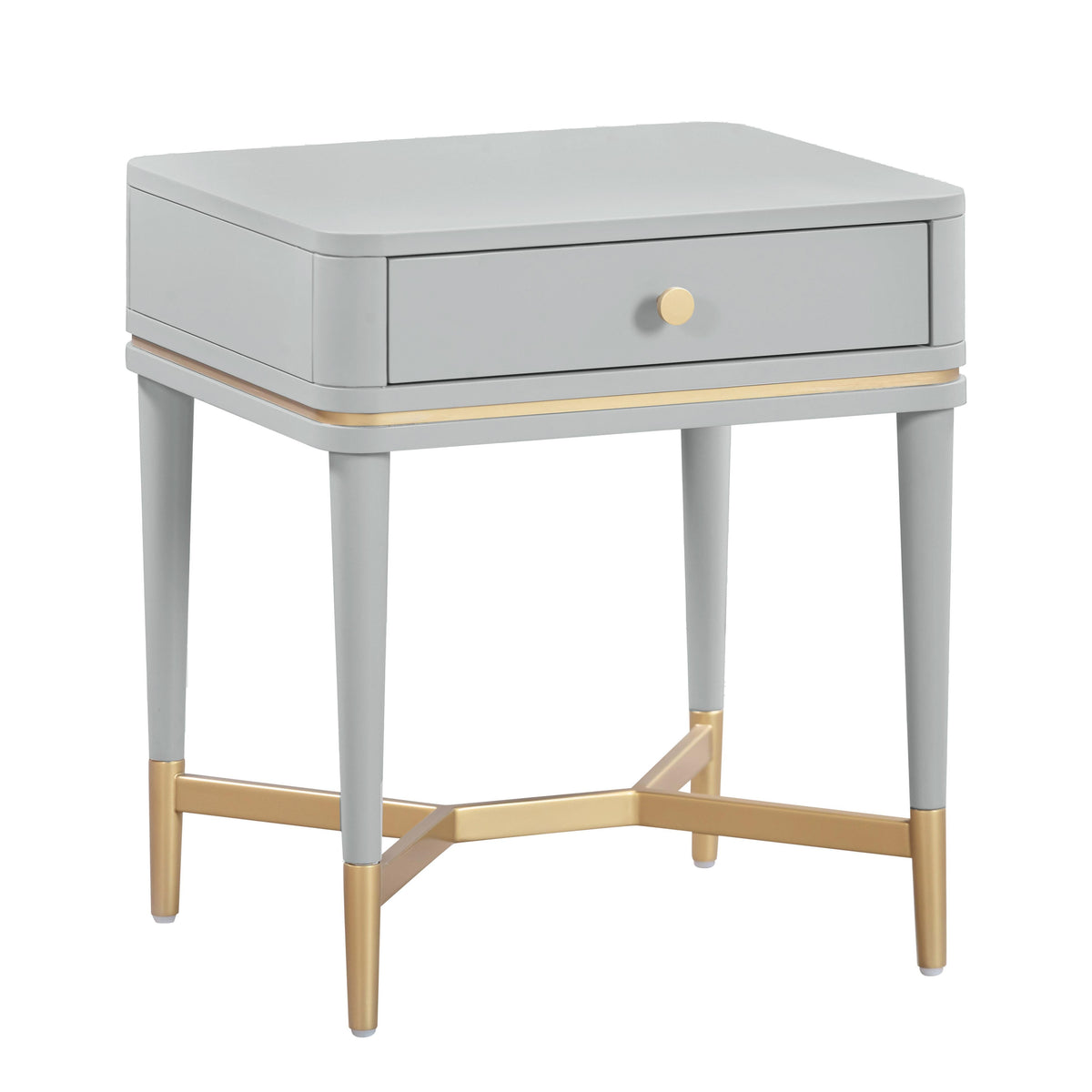 Julieta 19" Acacia Wood Nightstand With Drawer