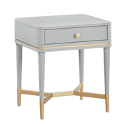 Julieta 19" Acacia Wood Nightstand With Drawer