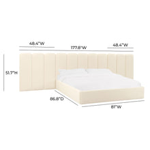 Palani Performance Velvet Headboard Wings