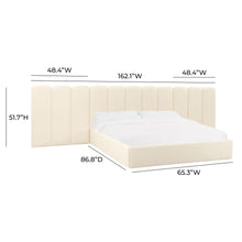 Palani Performance Velvet Headboard Wings