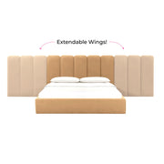 Palani Performance Velvet Headboard Wings