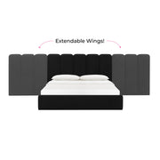 Palani Performance Velvet Headboard Wings