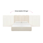 Palani Cream Performance Boucle Wings - Queen or King (Set of 2)