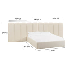 Palani Cream Performance Boucle Wings - Queen or King (Set of 2)