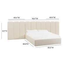 Palani Cream Performance Boucle Wings - Queen or King (Set of 2)