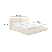 Romp Cream Upcycled Performance Linen Bed