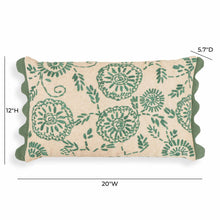 Portia 20"X12" Embroidered Cotton Flex Throw Pillow Cover
