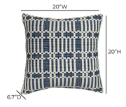 Maresh 20" Square Woven Throw Pillow