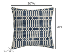 Maresh 20" Square Woven Throw Pillow