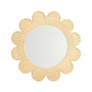 Coralie 33.4" Rattan Round Wall Mirror