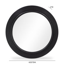 Tanya 43.5" Rattan Round Wall Mirror