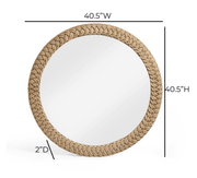 Midge 40.5" Rope Round Wall Mirror