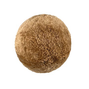 New Zealand Brown Genuine Sheepskin Ball Throw Pillow (8"-12")