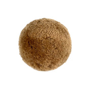 New Zealand Brown Genuine Sheepskin Ball Throw Pillow (8"-12")