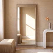 Aimee 44"X77" Solid Brushed Ash Floor Mirror