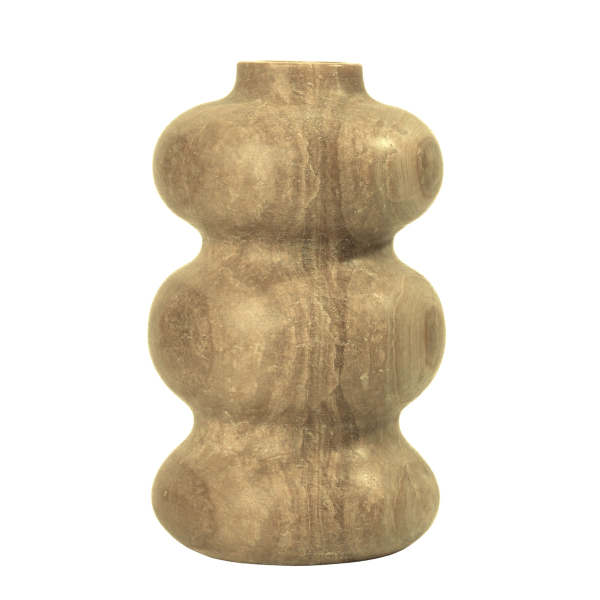 Marble Dark Onyx Swell Decorative Vase