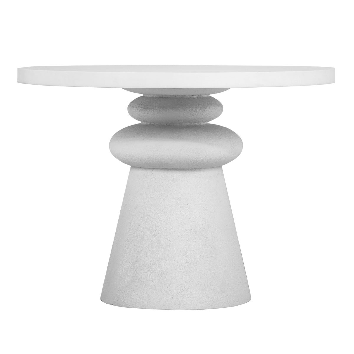 Lupita 42" White Round Dinette Table
