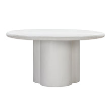 Elika 59" Faux Plaster Indoor / Outdoor Round Dining Table
