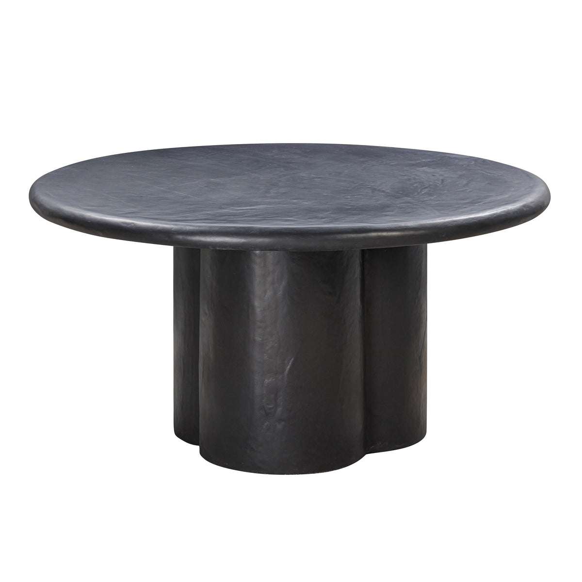Elika 59" Faux Plaster Indoor / Outdoor Round Dining Table
