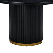 Chelsea 47" Oak Wood Round Dining Table