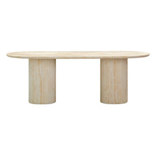 Brut 86" Concrete Patterned Indoor/Outdoor Oval Dining Table
