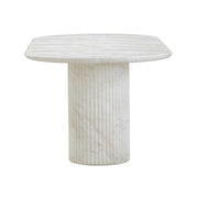 Brut 86" Concrete Patterned Indoor/Outdoor Oval Dining Table