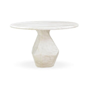 Esme 48" Faux Marble Indoor/Outdoor Round Dining Table