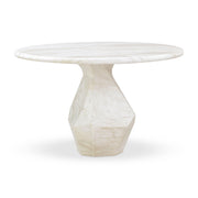 Esme 48" Faux Marble Indoor/Outdoor Round Dining Table