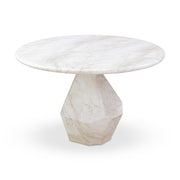Esme 48" Faux Marble Indoor/Outdoor Round Dining Table