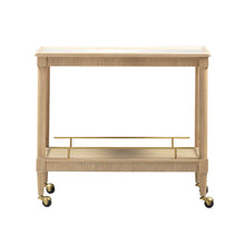 Slosh 37" Natural Ash Bar Cart