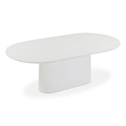 Nara 84" Pure White Indoor/Outdoor Concrete Dining Table