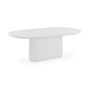 Nara 84" Pure White Indoor/Outdoor Concrete Dining Table