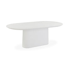 Nara 84" Pure White Indoor/Outdoor Concrete Dining Table