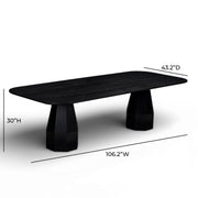 Brocha 106" Ash Wood Rectangular Dining Table