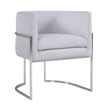 Giselle Performance Velvet Dining Chair with Silver Base by Inspire Me! Home Decor