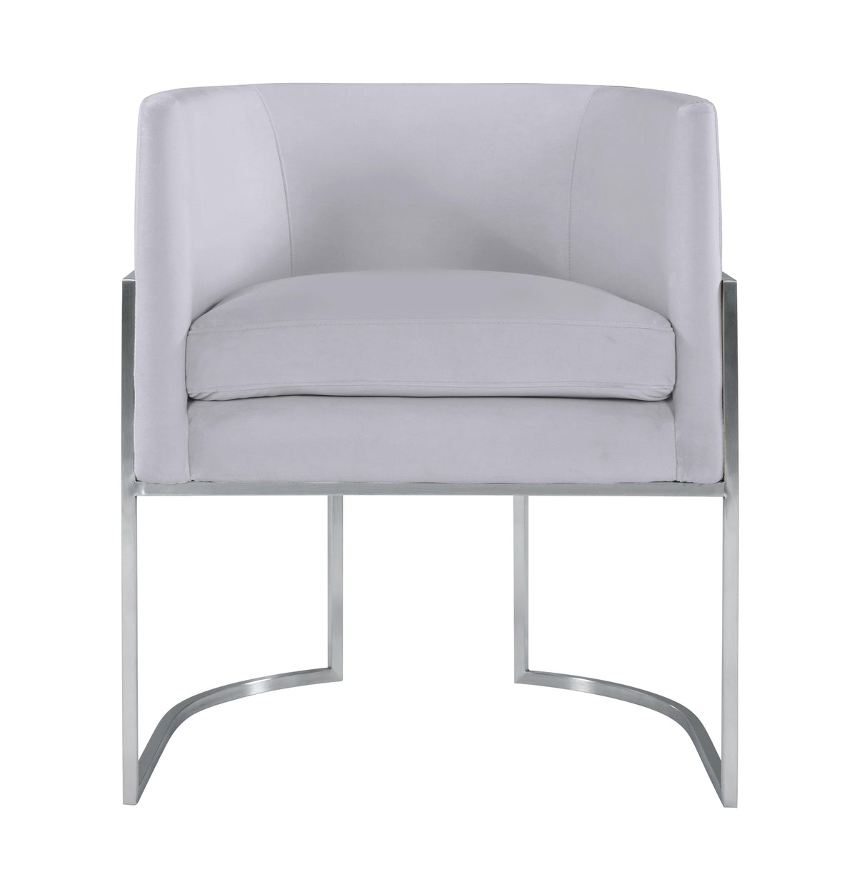 Giselle Performance Velvet Dining Chair with Silver Base by Inspire Me! Home Decor