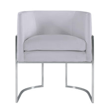 Giselle Performance Velvet Dining Chair with Silver Base by Inspire Me! Home Decor