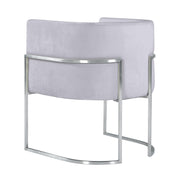 Giselle Performance Velvet Dining Chair with Silver Base by Inspire Me! Home Decor