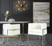 Giselle Performance Velvet Dining Chair with Silver Base by Inspire Me! Home Decor