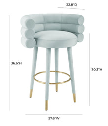 Betty Performance Velvet Stool