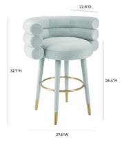 Betty Performance Velvet Stool