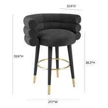 Betty Performance Velvet Stool