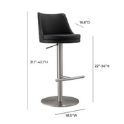 Reagan Performance Vegan Leather Adjustable Stool