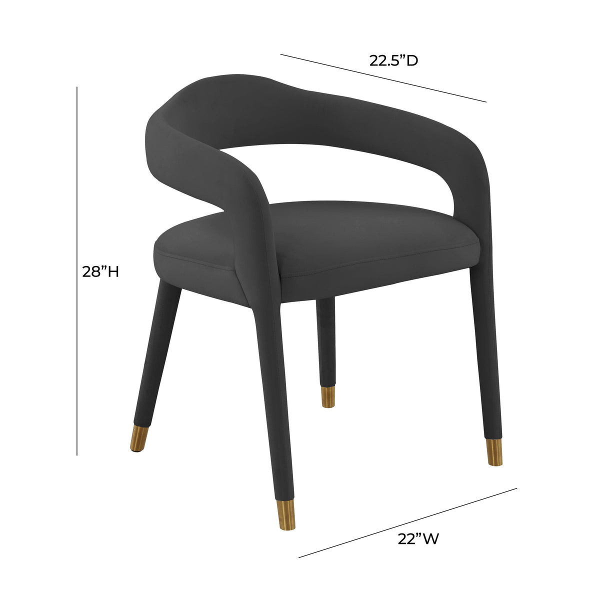 Lucia Performance Velvet Dining Chair